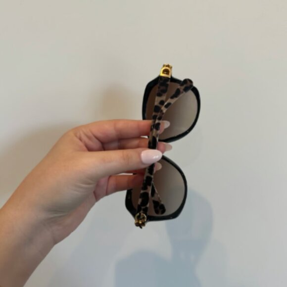 Dolce & gabbana tortoise large frame sunglasses